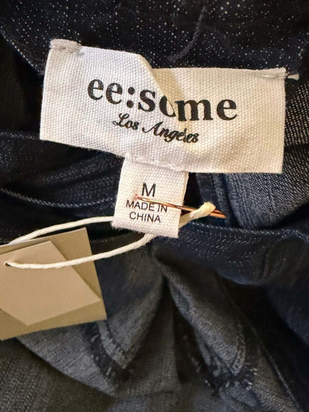 ee:some Denim Open‑Back Bow Dress – Medium - Picture 3 of 9